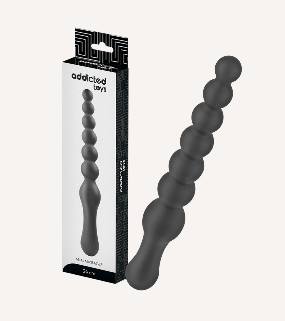 Analmassager Dubbel i Silikon 24 cm