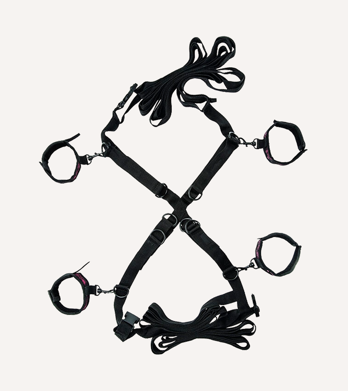 Bondageset 'Scandal Bed Cross' Hand- och Fotbojor