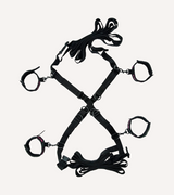 Bondageset 'Scandal Bed Cross' Hand- och Fotbojor