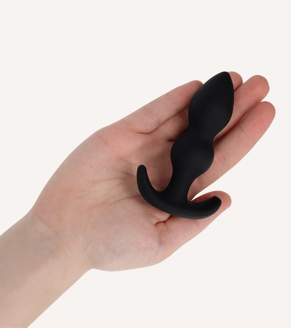 Buttplug i Silikon Svart S, M