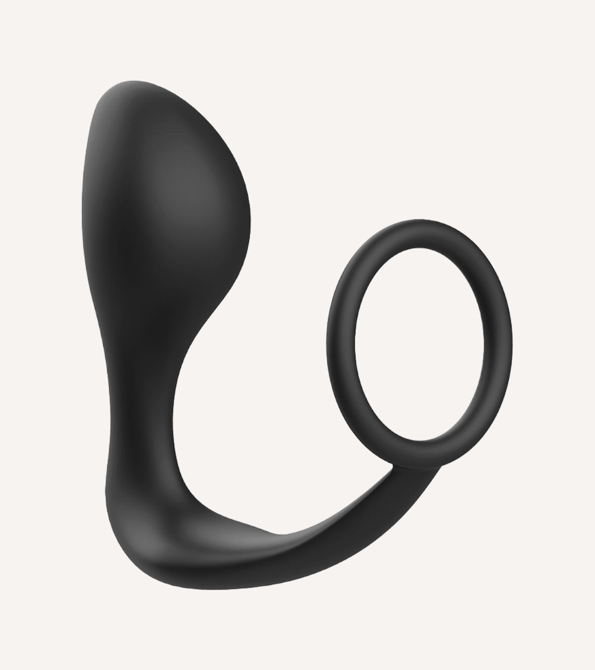 Buttplug med Silikonring Svart