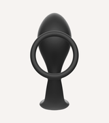 Buttplug med Silikonring Svart