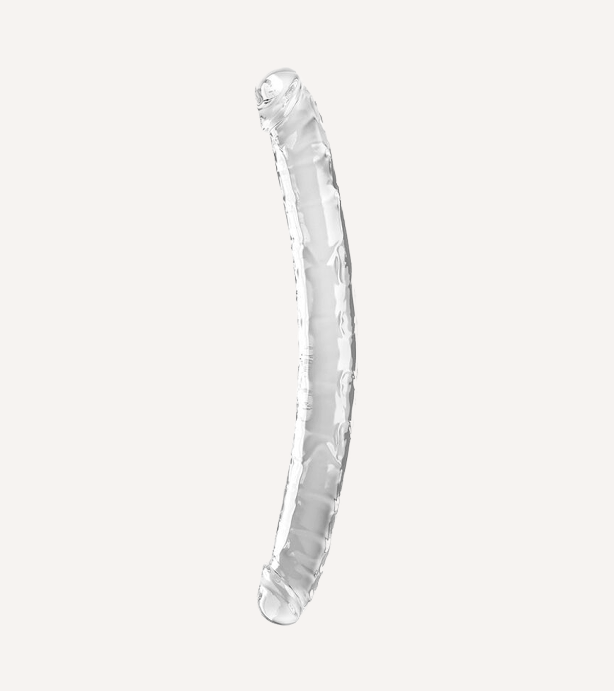 Dubbeldildo Transparent 46 cm