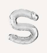 Dubbeldildo Transparent 46 cm