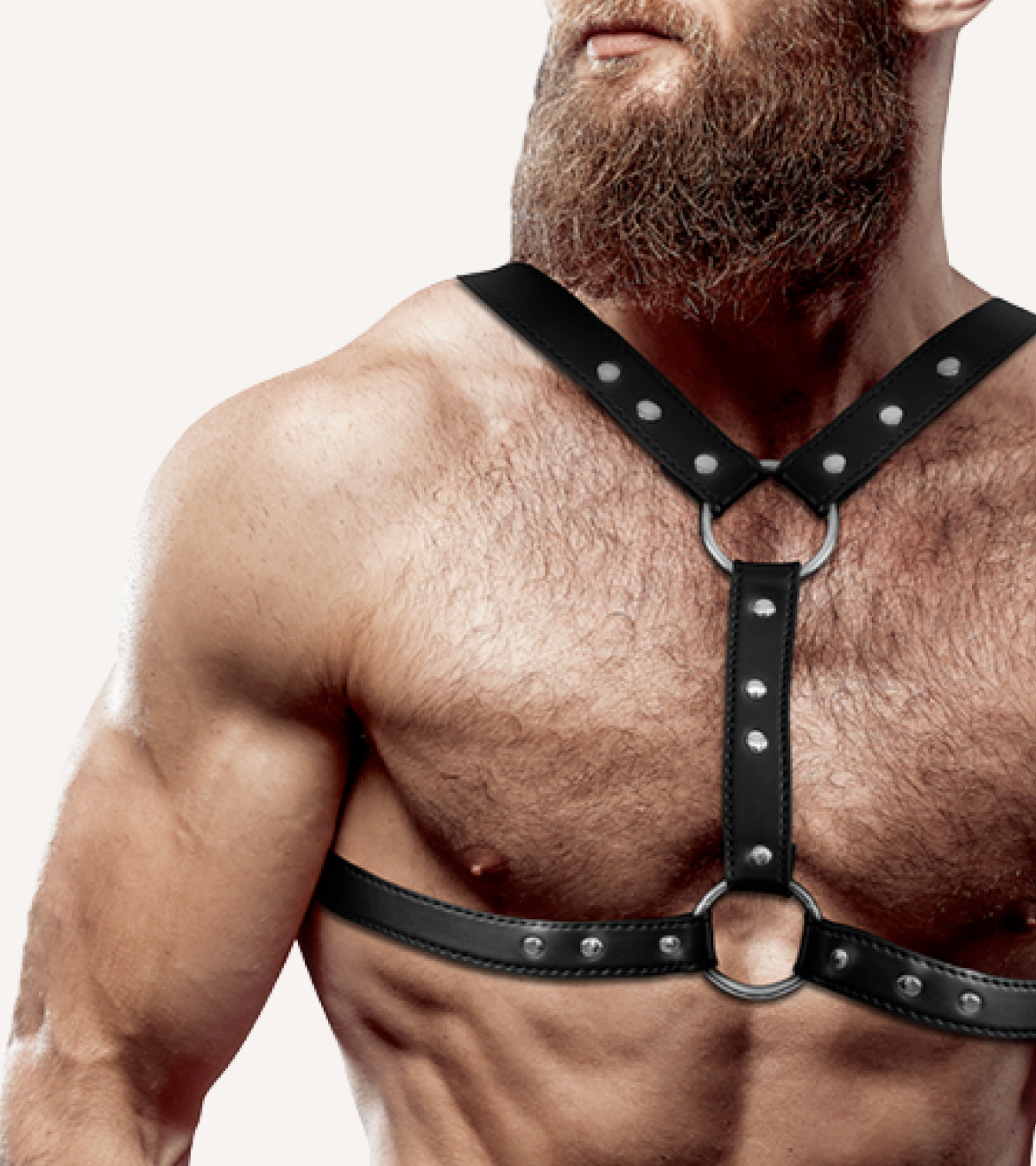 Harness Dubbel Bröstrem Veganskt Läder