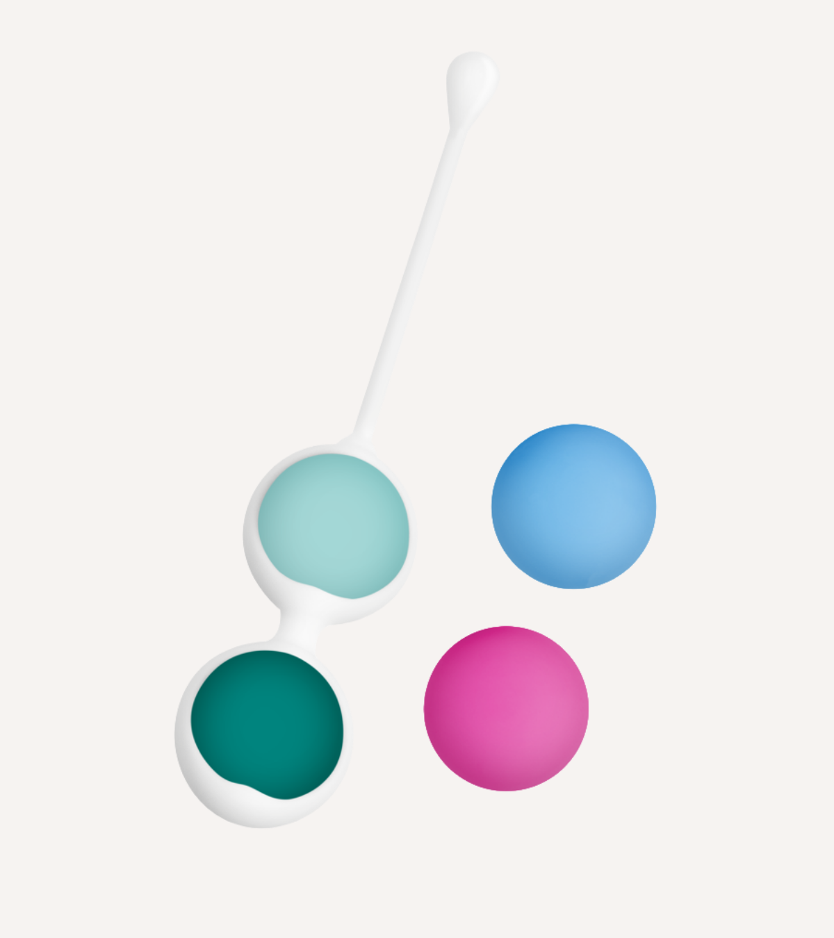 Knipkulor med Kulled i Silikon + 2 extra kulor