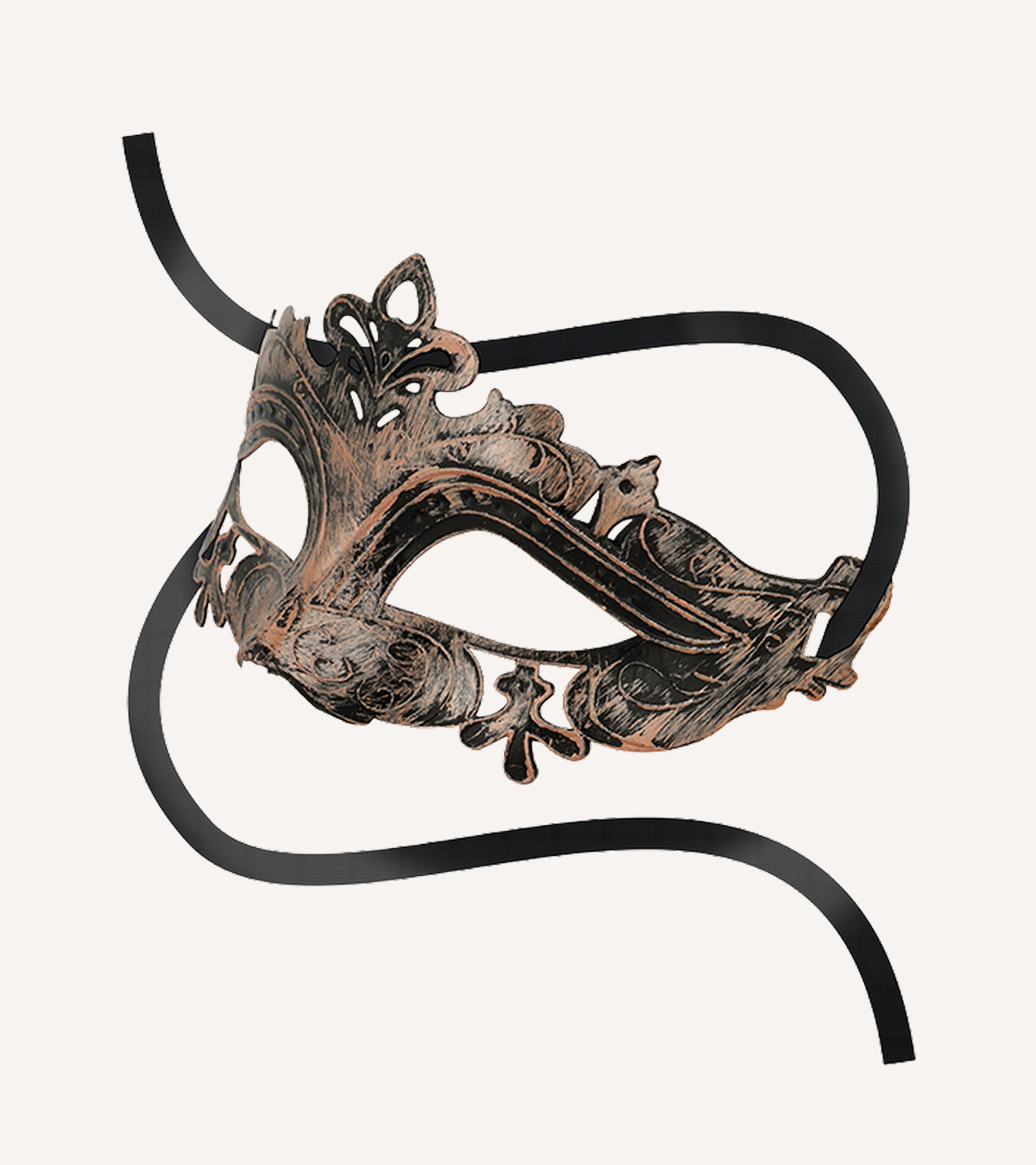 Mask 'Venetiansk' Kopparfärgad