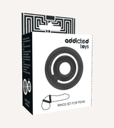 Penisring Potenz i Silikon Svart/Transparent