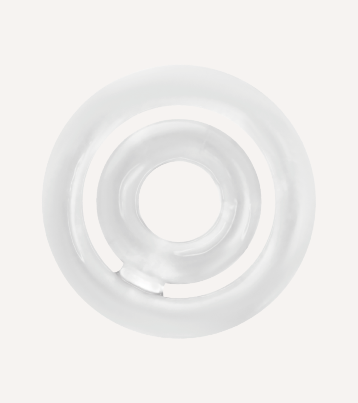 Penisring Potenz i Silikon Svart/Transparent