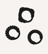 Penisringset i Silikon Svart/Transparent