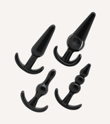 Set med Fyra Buttplugs i Silikon