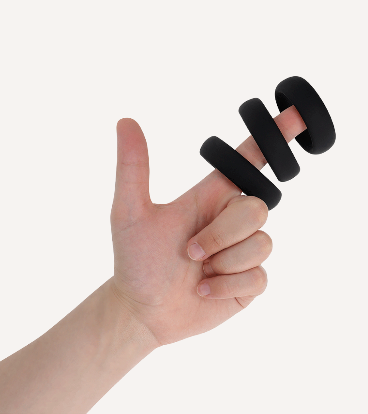 Set med Platta Ringar i Silikon