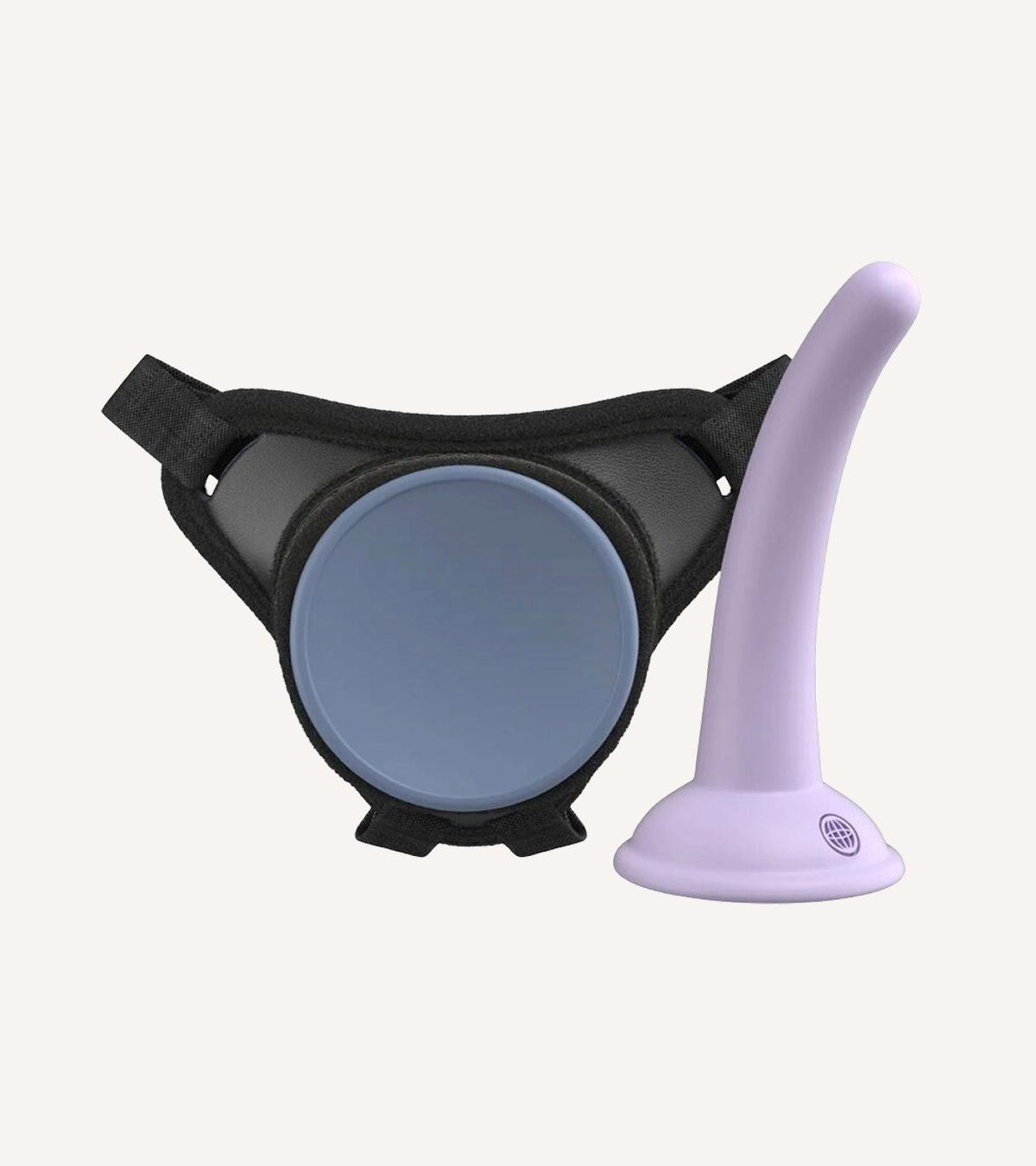 Strap-on Set Body Dock med Lila Dildo 14,6 cm