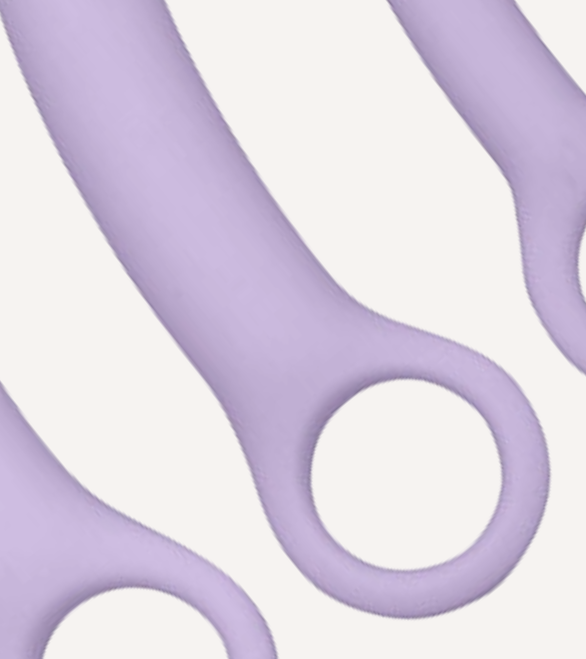 Vaginalt Dilatorset i Silikon 3 Delar Lila