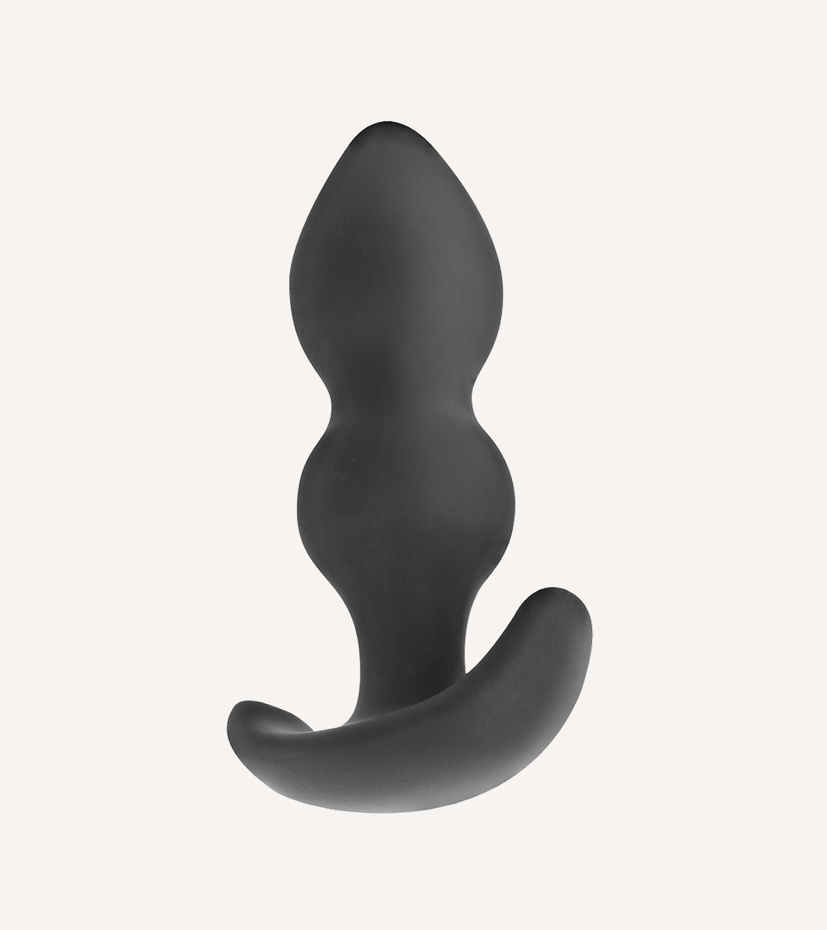 Buttplug i Silikon Svart S, M