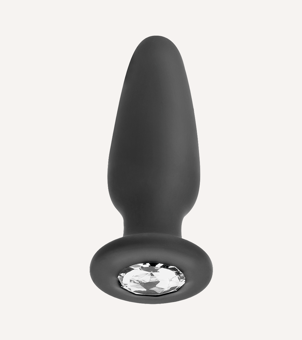 Buttplug i Silikon med Smycke S, M, L