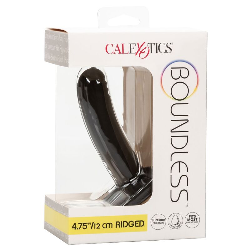 Dildo Ribbad 12 cm Svart