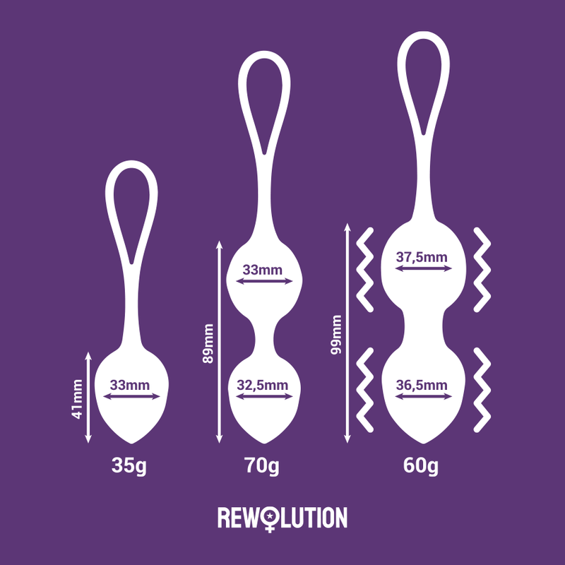 Vibrerande Knipkulor 3st Lila + Watchme Klocka