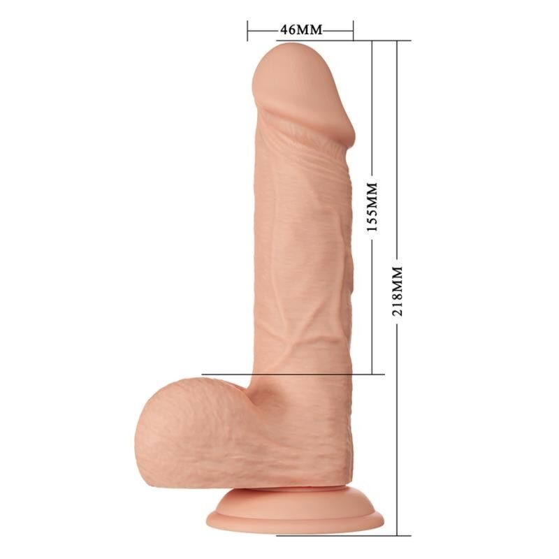 Dildo Dual-Skin med Sugkopp