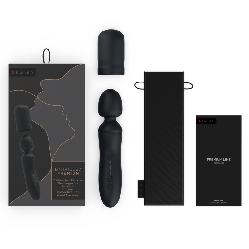 premium wand-vibrator med elegant handtag