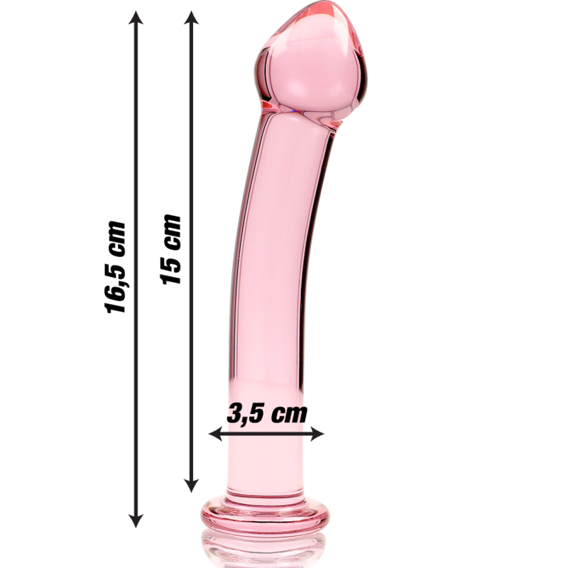Dildo 'No. 11' i Borosilikatglas 16 cm