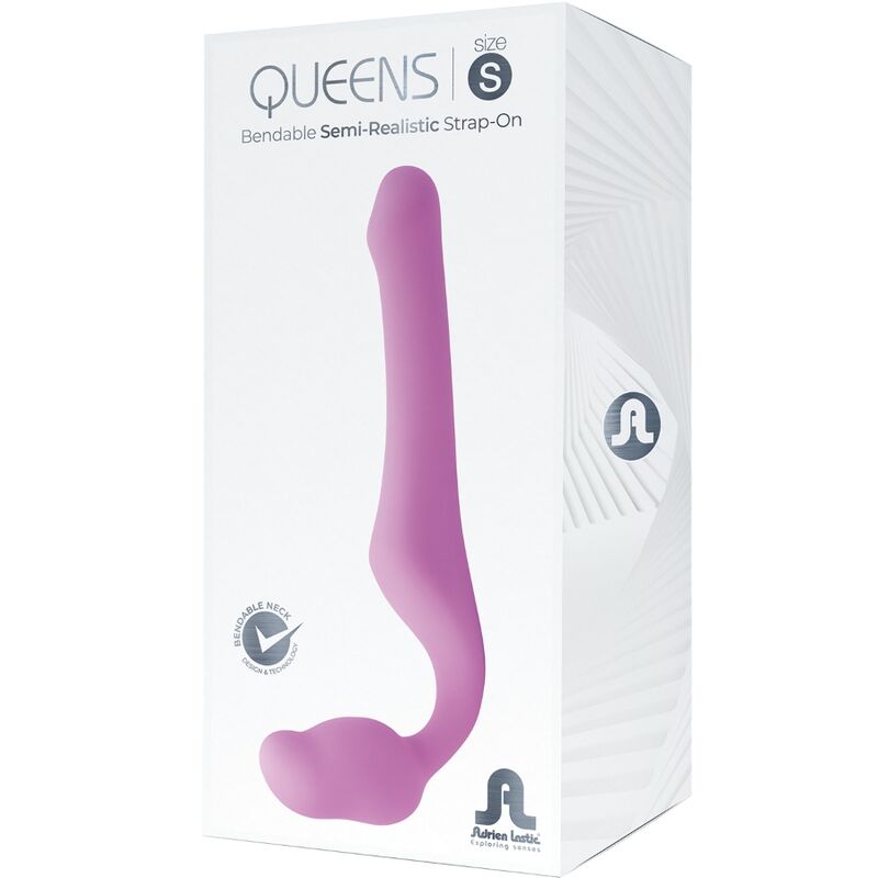 Queens Strap On Flexibel Rosa Storlek S