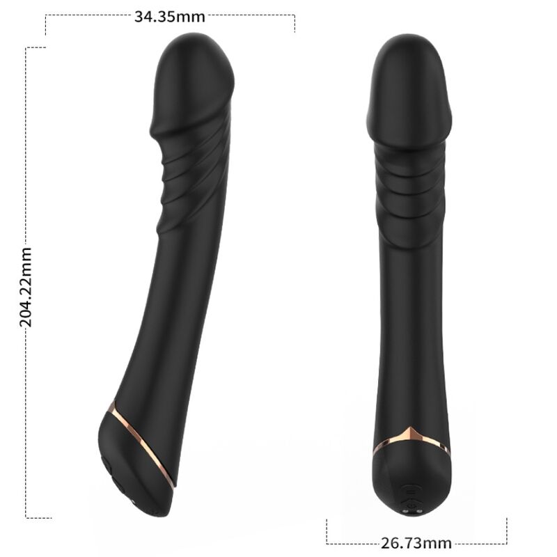 Dildo Vibrerande Vattentät 21 cm