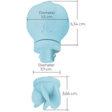 Klitorisstimulator 'Caress' + 4 extra huvuden