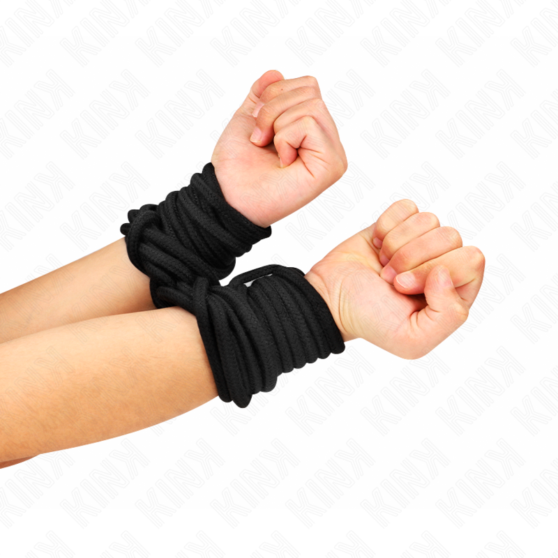Bomullsrep Bondage Svart 5/10/20 m