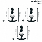 Set med Tre Buttplugs i Silikon