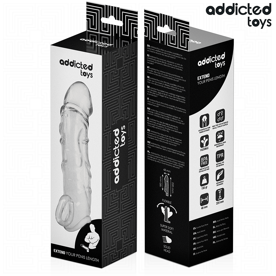 Penis Sleeve Transparent 27 cm