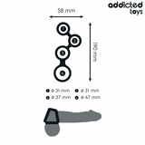 Penisring med Delare för Testiklar