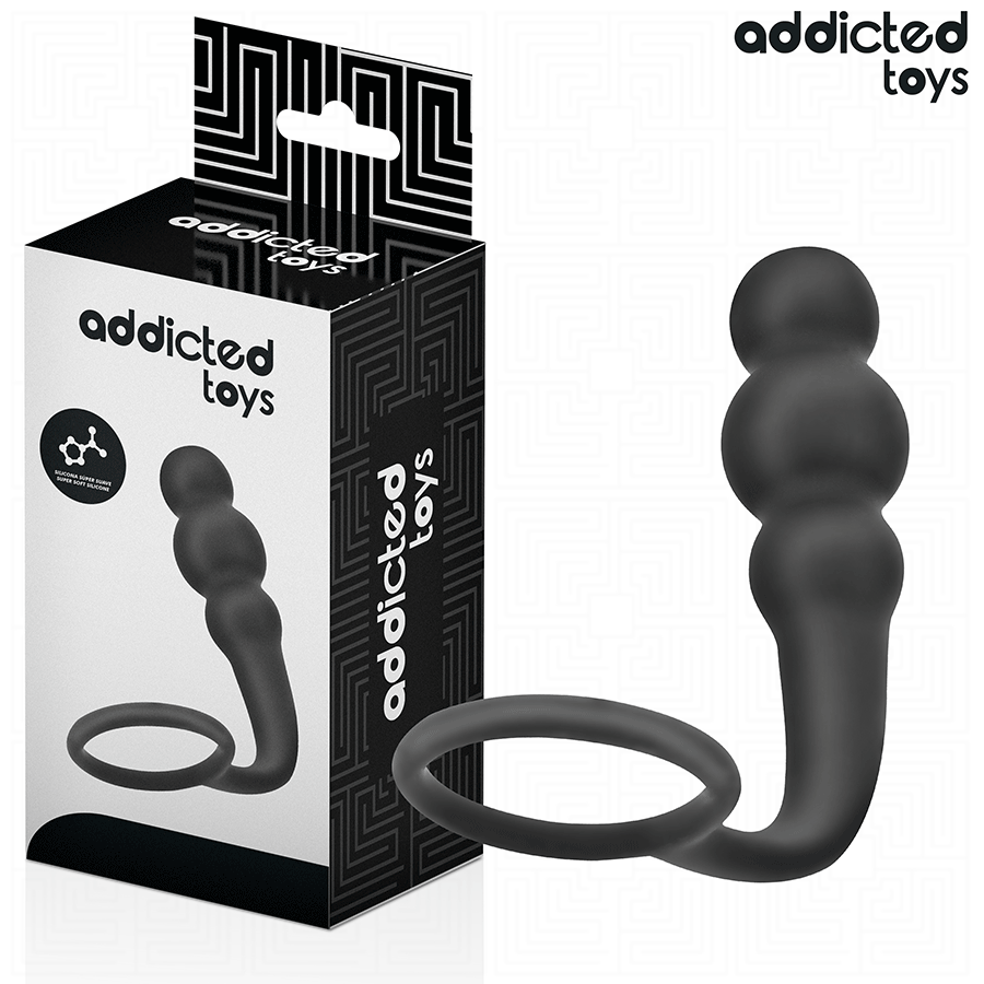 Buttplug med ring i silikon variant 1 från Addicted Toys