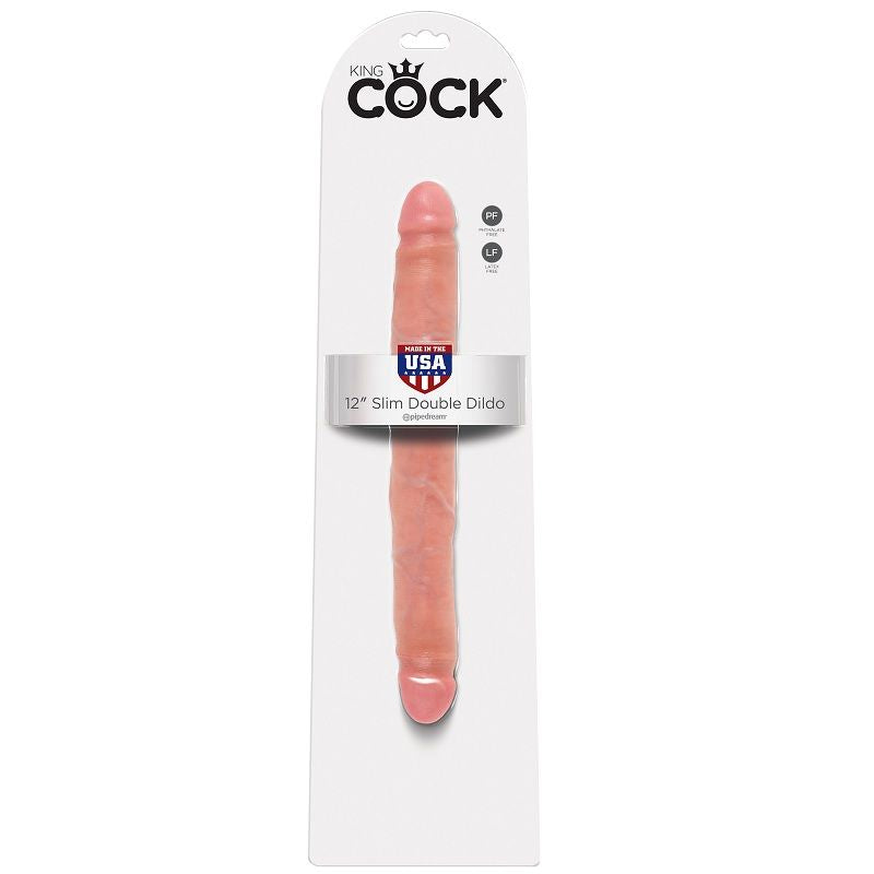 smal dubbeldildo i flexibel design, 30 cm lång