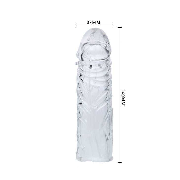 Penissleeve i Transparent Silikon 13 cm