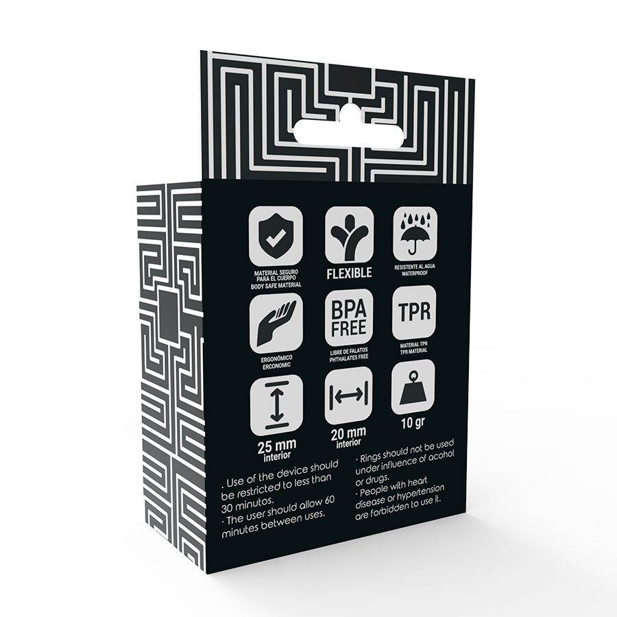 Penisringset i Silikon Svart/Transparent