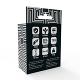 Penisring Potenz i Silikon Svart/Transparent