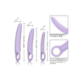 Vaginalt Dilatorset i Silikon 3 Delar Lila