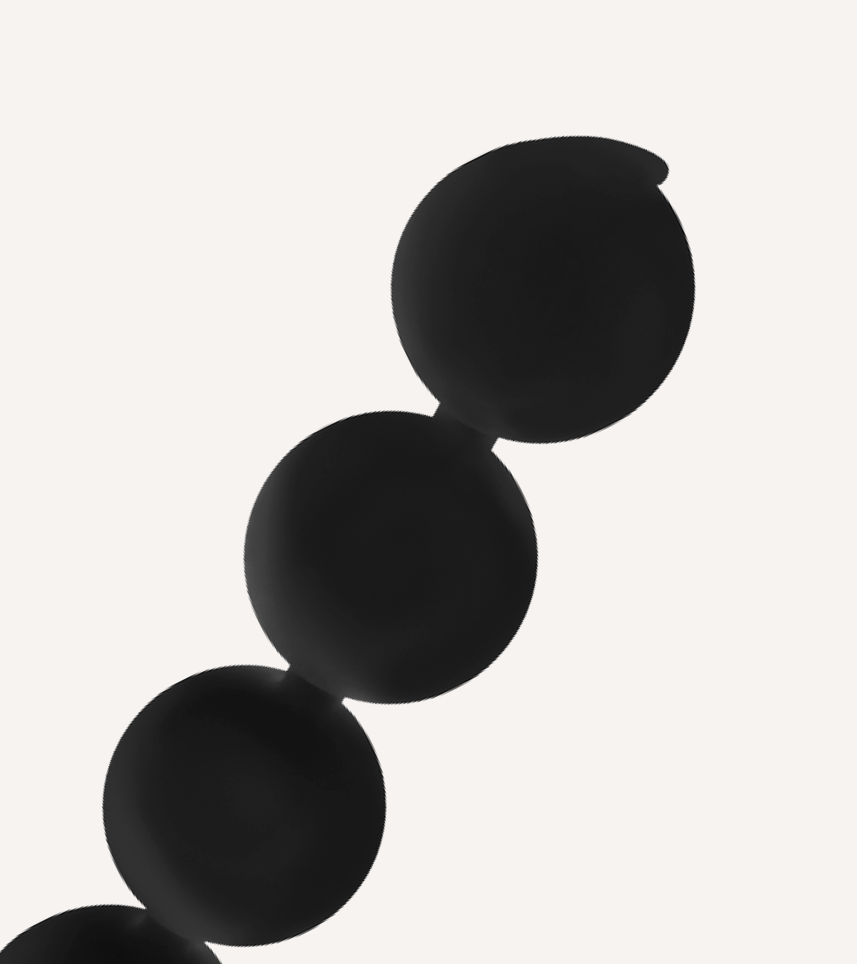 Analkulor Lennon 4 st Silikonkulor 15 cm Svart