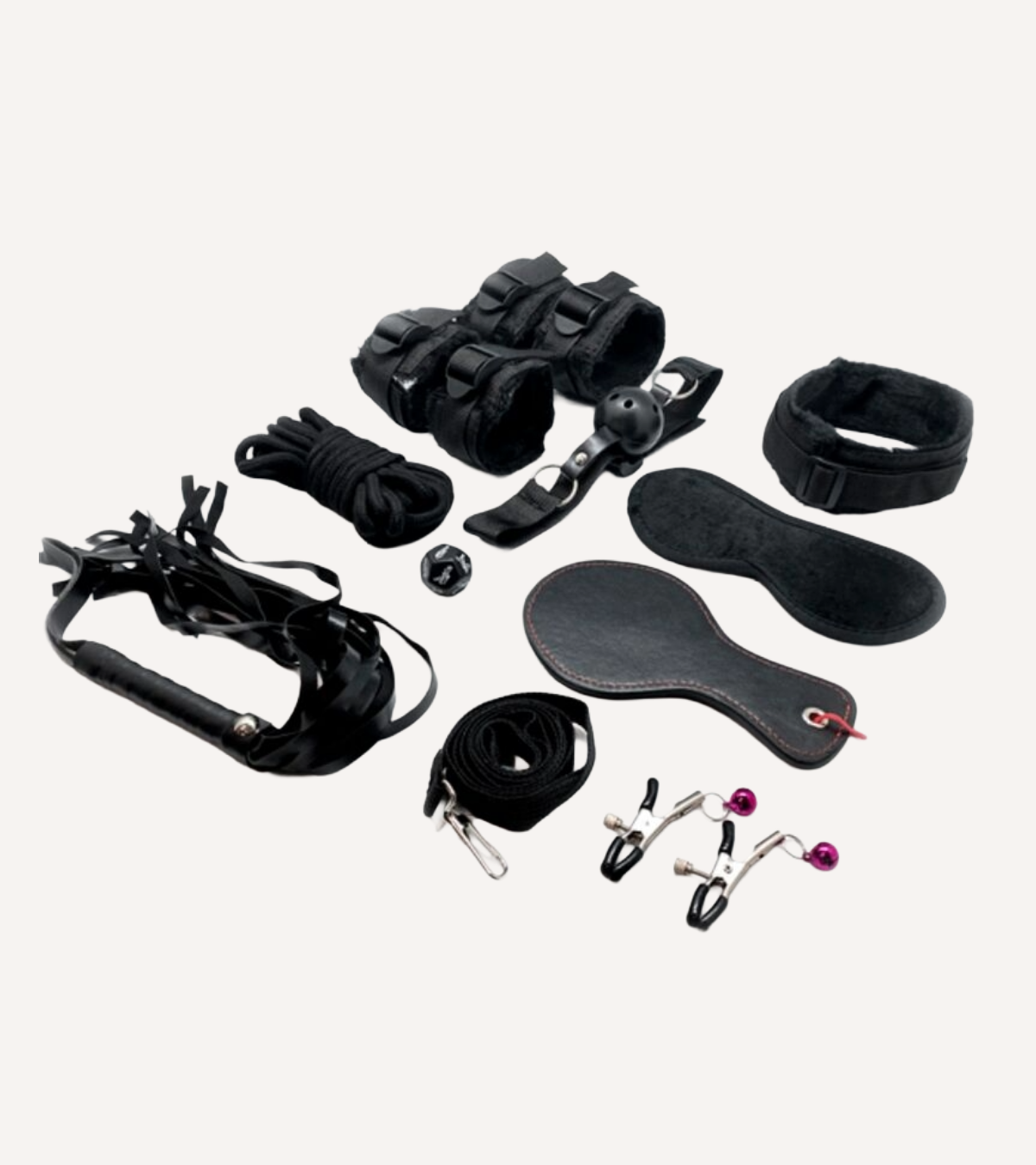 BDSM Kit Fury 10 Delar Svart