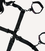 Bondageset 'Scandal Bed Cross' Hand- och Fotbojor