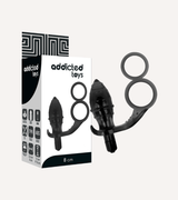 Buttplug Dubbelring Svart