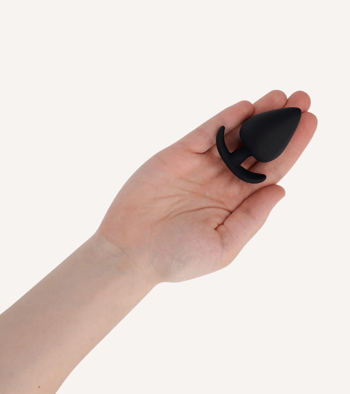 Buttplug i Silikon Svart S/M/L/XL/XXL