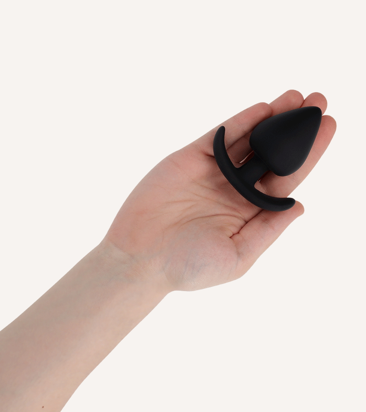 Buttplug i Silikon Svart S/M/L/XL/XXL