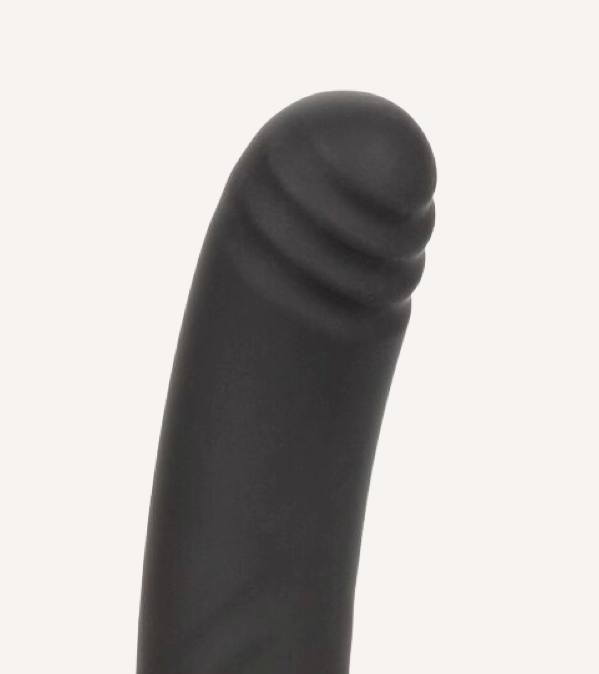 Dildo Ribbad 12 cm Svart