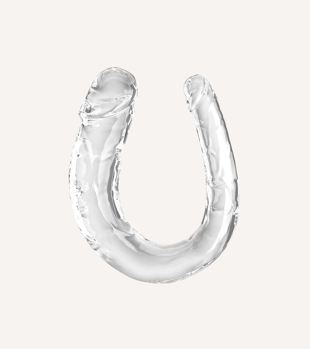 Dubbeldildo Transparent 33 cm
