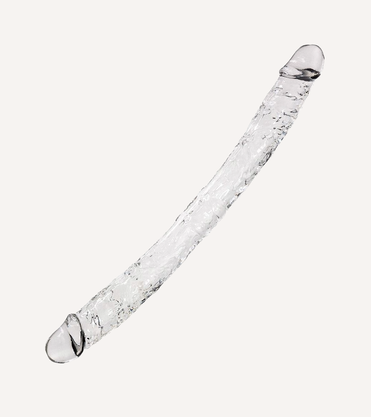 Dubbeldildo Transparent 38.5 cm