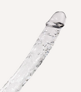 Dubbeldildo Transparent 38.5 cm