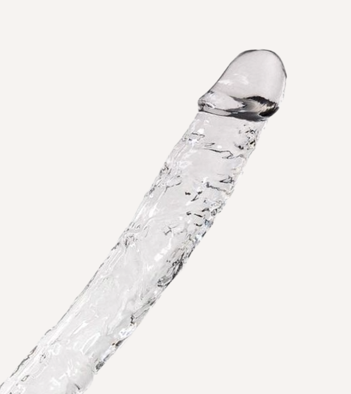 Dubbeldildo Transparent 38.5 cm