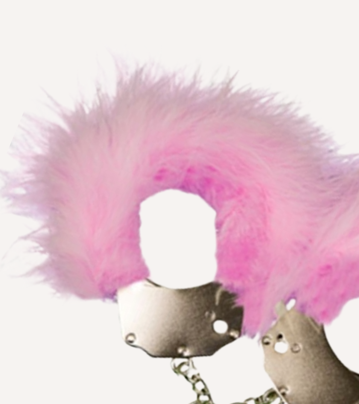 Handbojor i Metall med Rosa Fjädrar